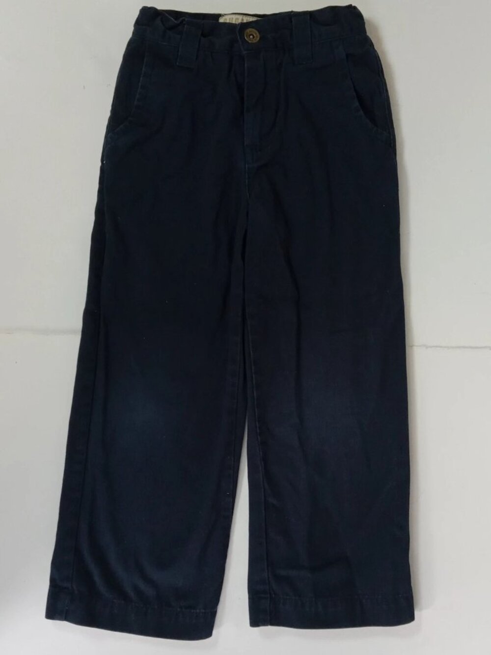 Woodland Rugged Wear Pants Boys Size 5 Adjustable 100% Cotton Navy Blue